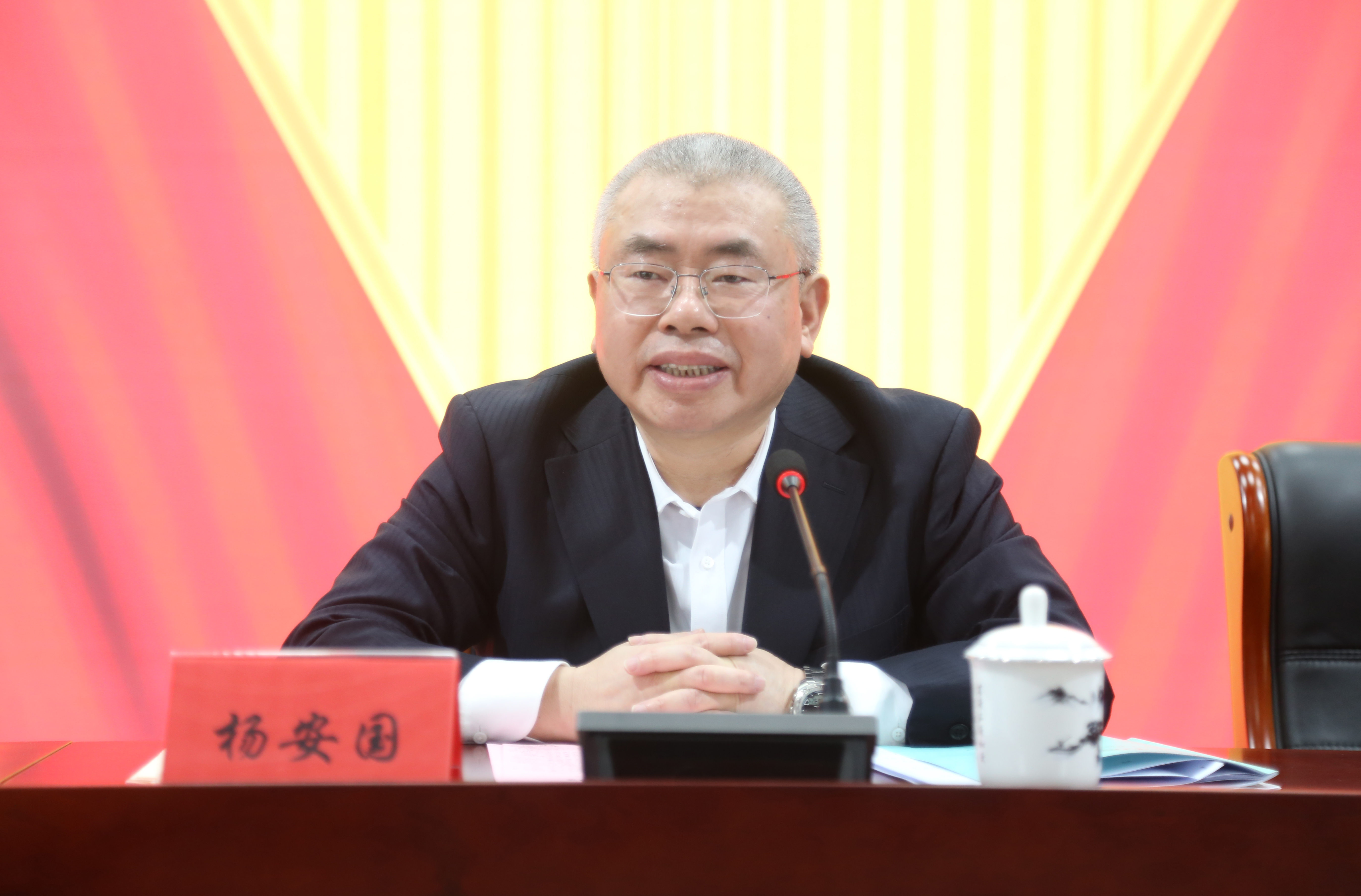集团公司党委书记、董事长、总经理杨安国出席会议并讲话.JPG