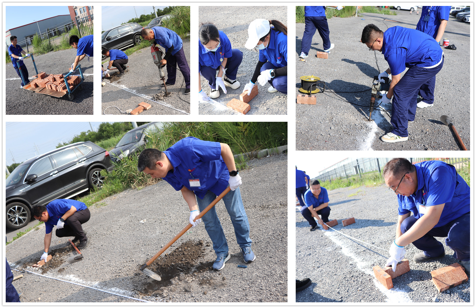 【为群众办实事】综合党支部开展停车场改造现场.jpg