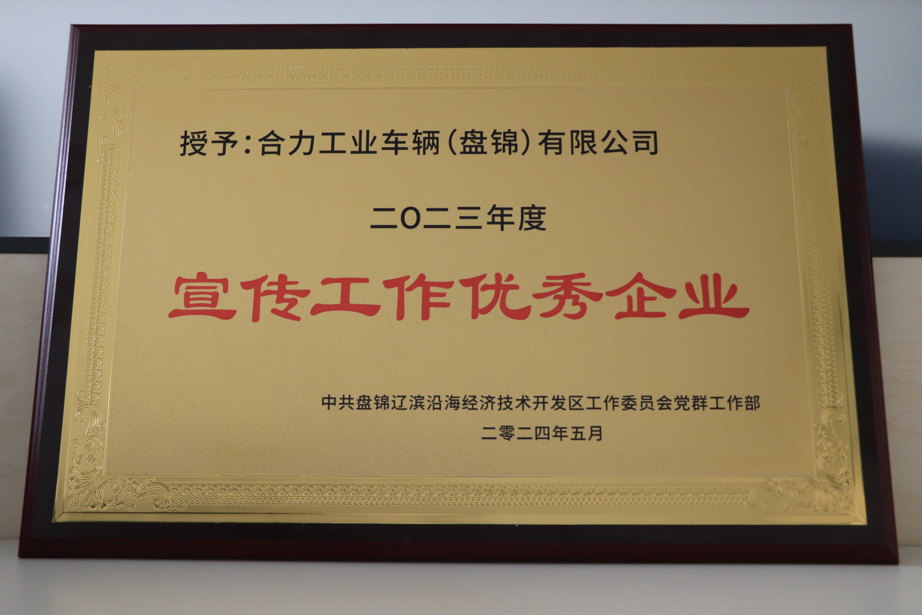 宣传工作优秀企业奖牌.JPG 宣传工作优秀企业奖牌.JPG